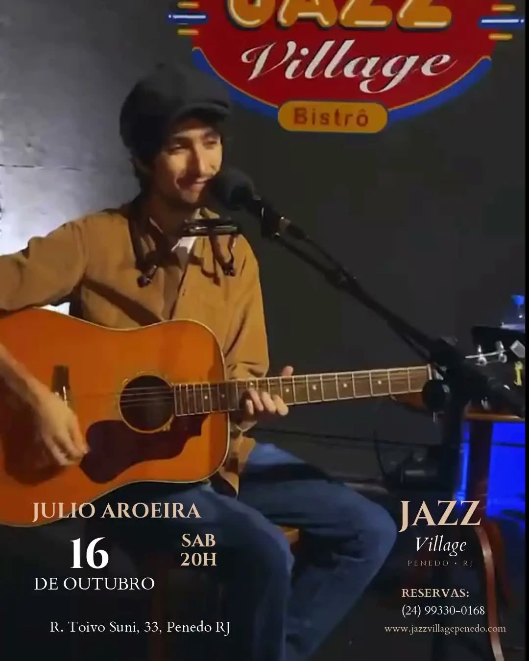 Flyer de Julio Aroeira