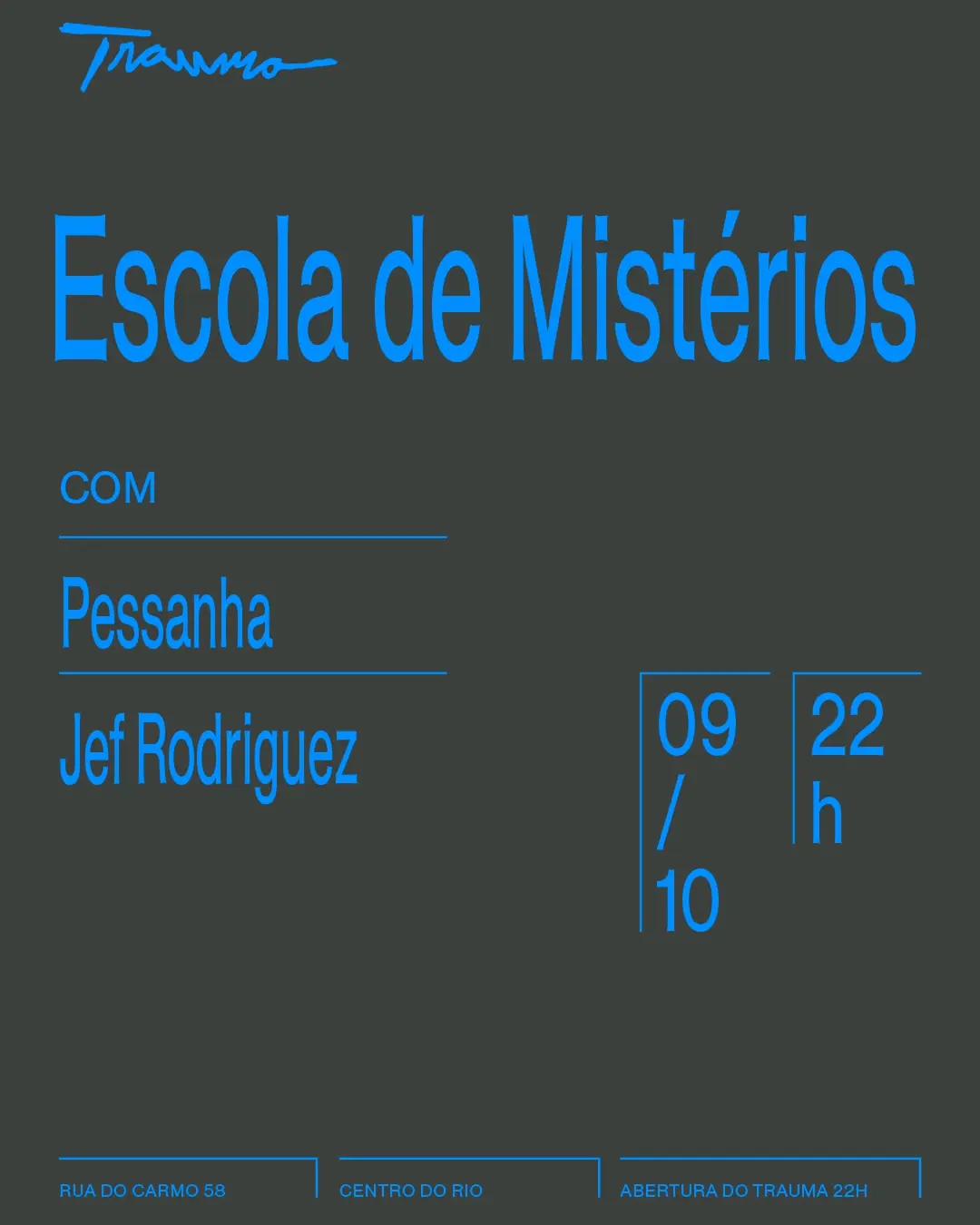 Flyer de Jef Rodriguez e Pedro Pessanha