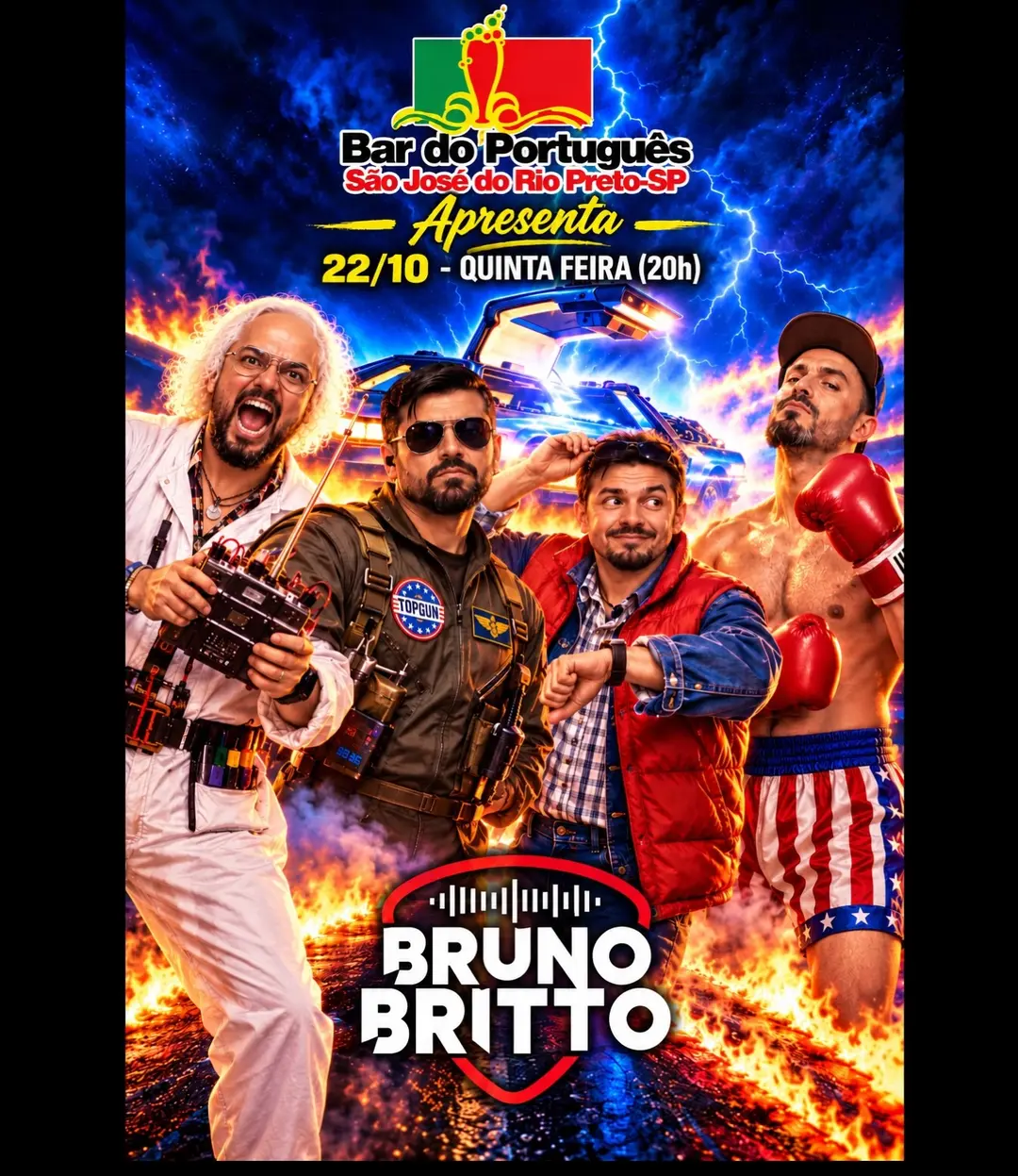Flyer de Bruno Britto e mióquitem