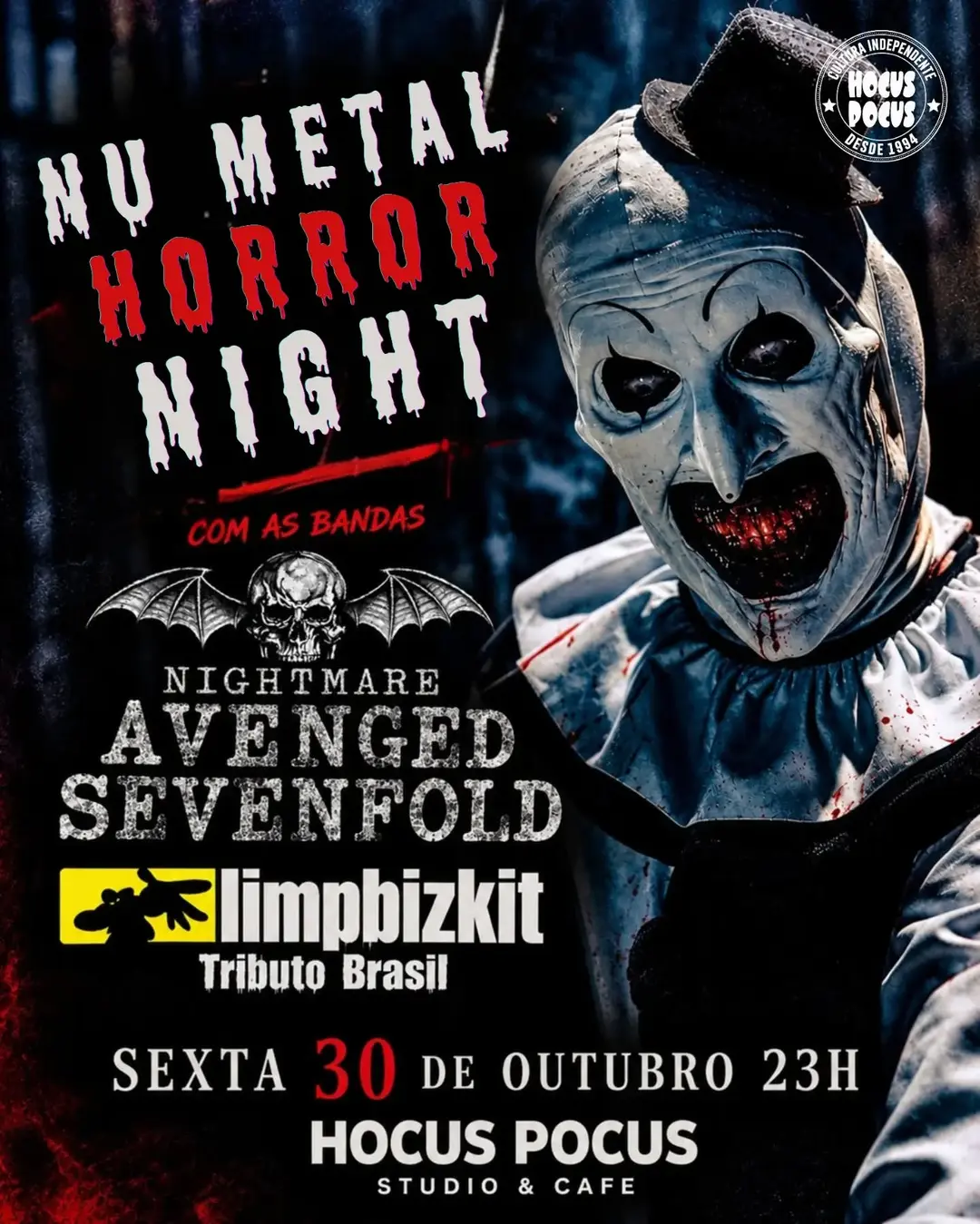 Flyer de Nightmare Avenged Sevenfold
