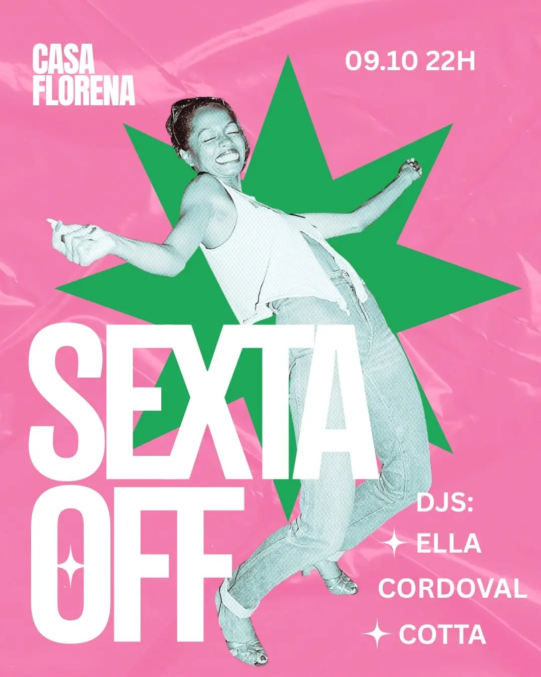 Flyer de Ella Cordoval e Cotta