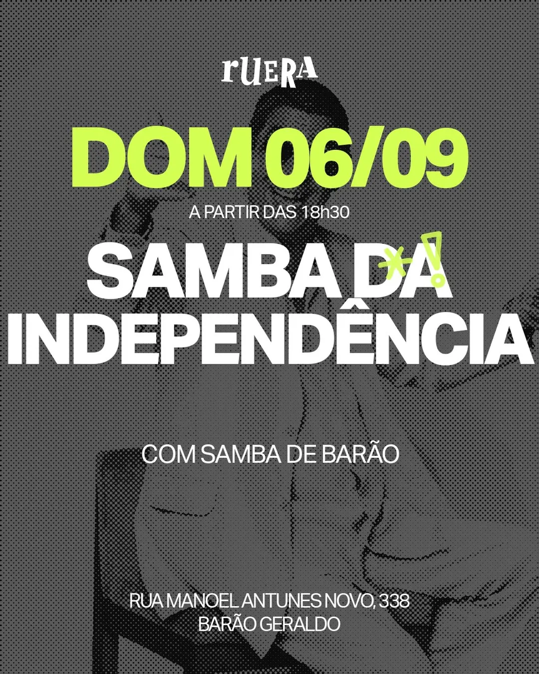 Flyer de Samba de Barão