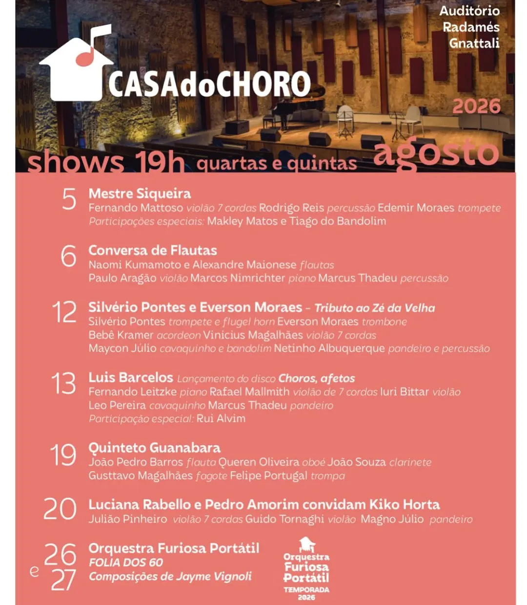 Flyer de Quinteto Guanabara
