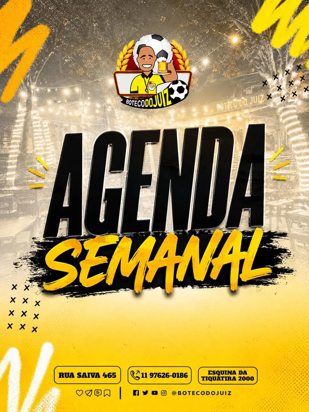Flyer de Saymon Saz, Grupo Nossa Onda e mais 8 artistas
