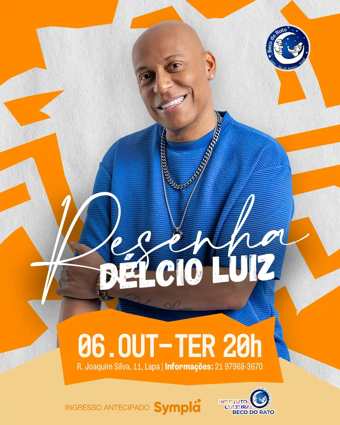 Flyer de Délcio Luiz