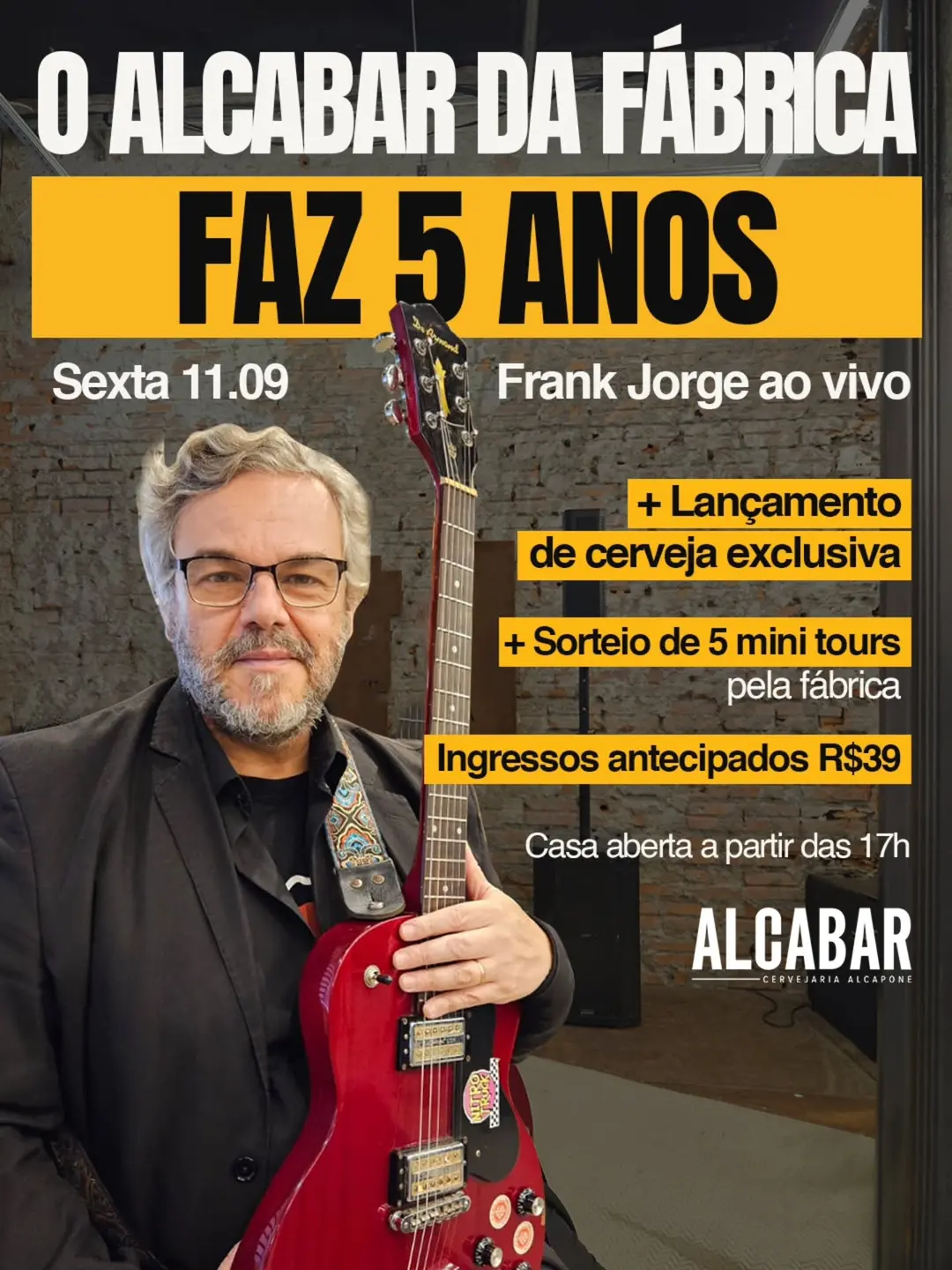 Flyer de Frank Jorge e Banda