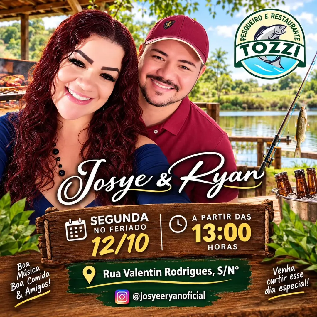 Flyer de Josye e Ryan