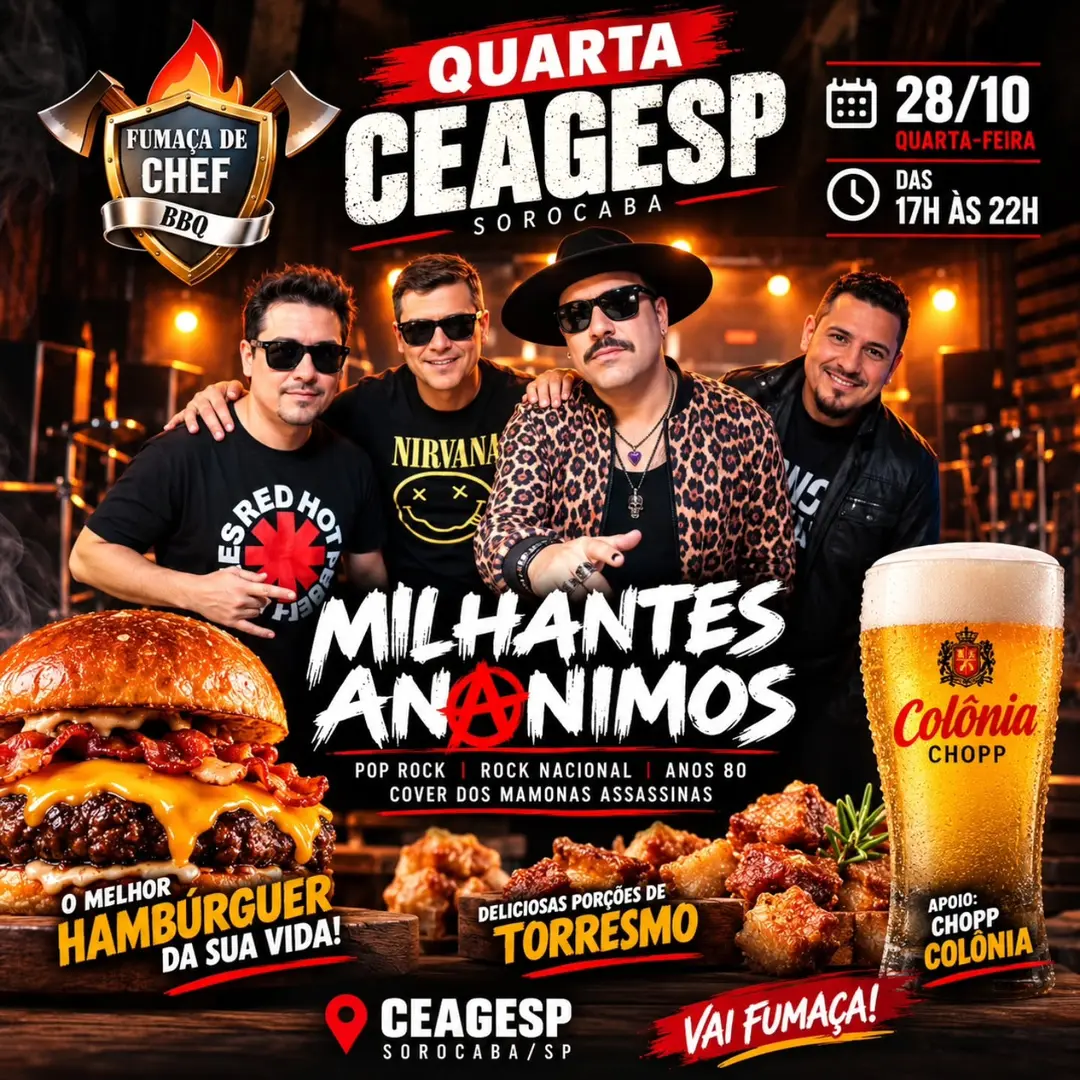 Flyer de MILHANTES ANÔNIMOS