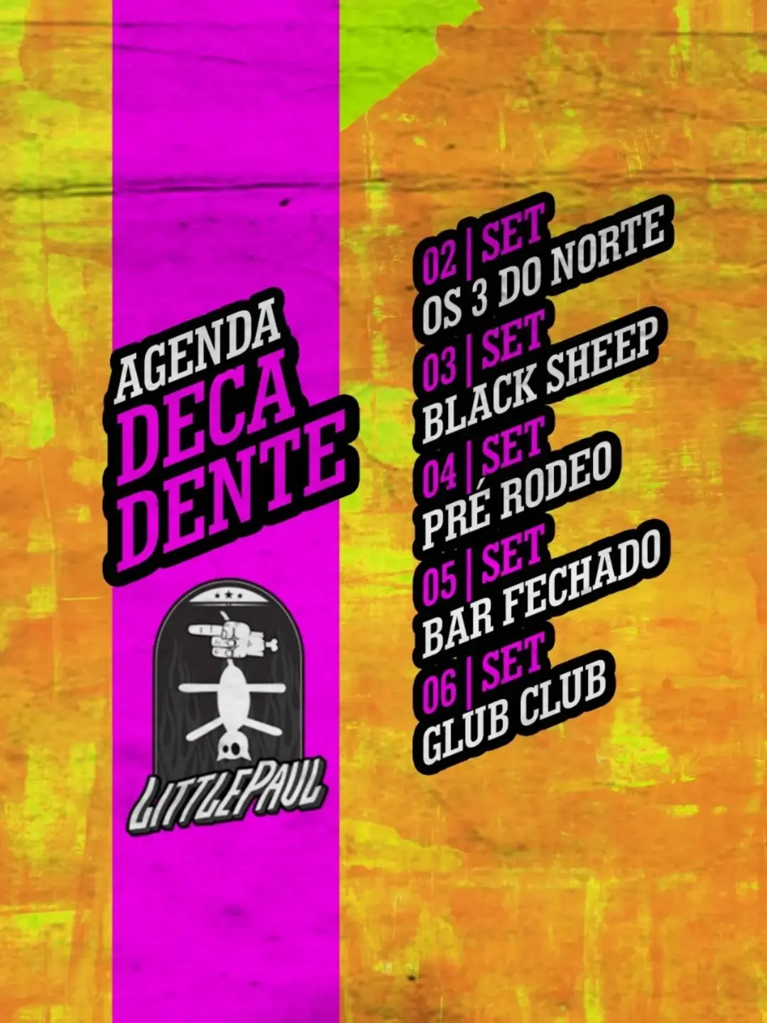 Flyer de Speedy Victor, Esquilos e Seus Grilos e Trapaceiros