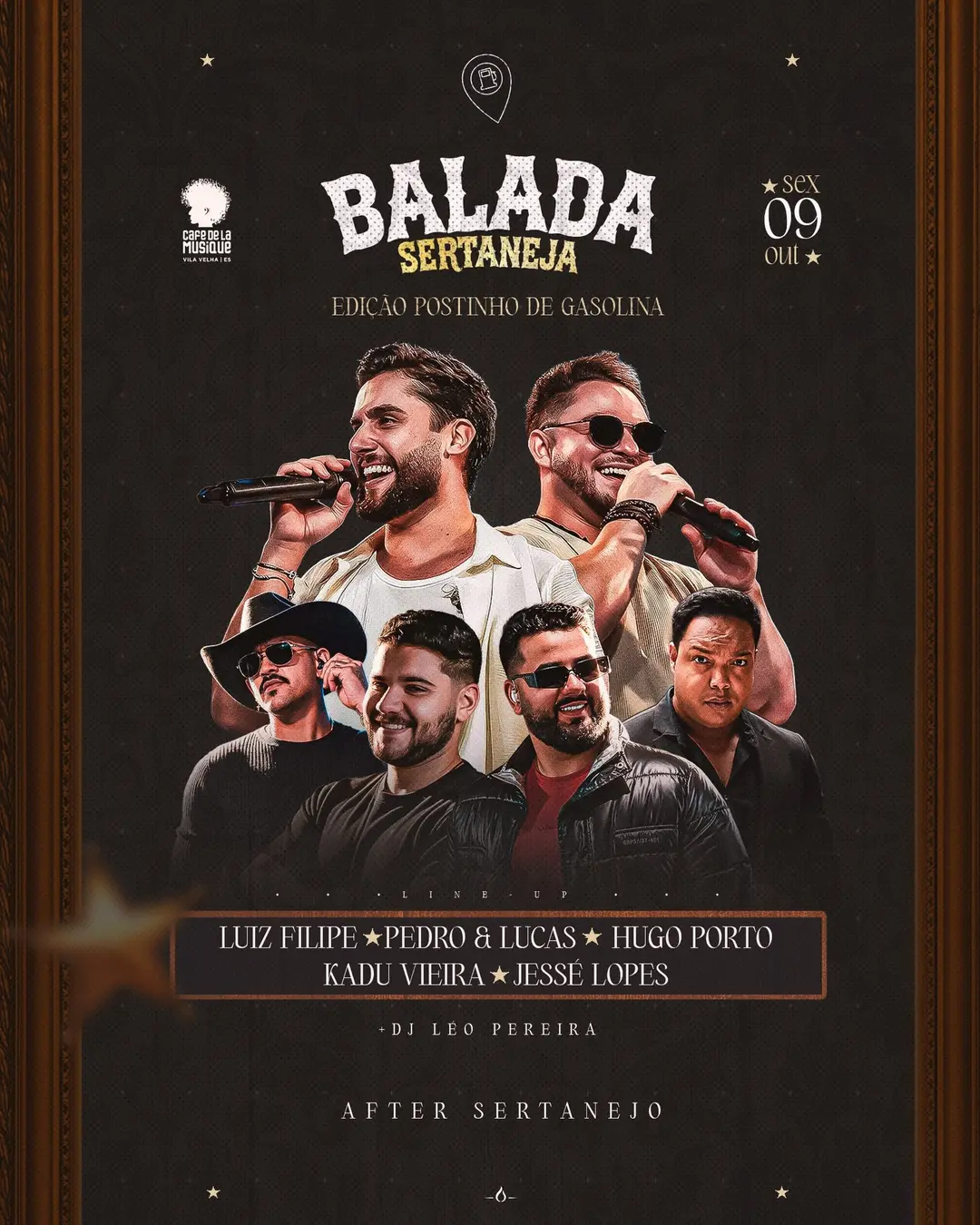 Flyer de Hugo Porto, Kadu Vieira e mais 4 artistas