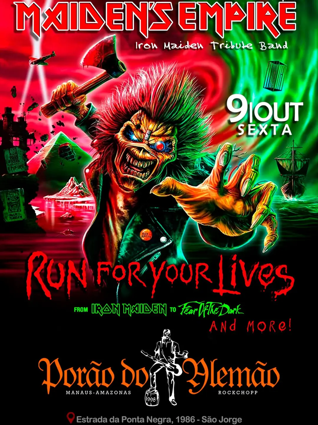 Flyer de Marcelo Monteiro, Berserkers e mais 2 artistas