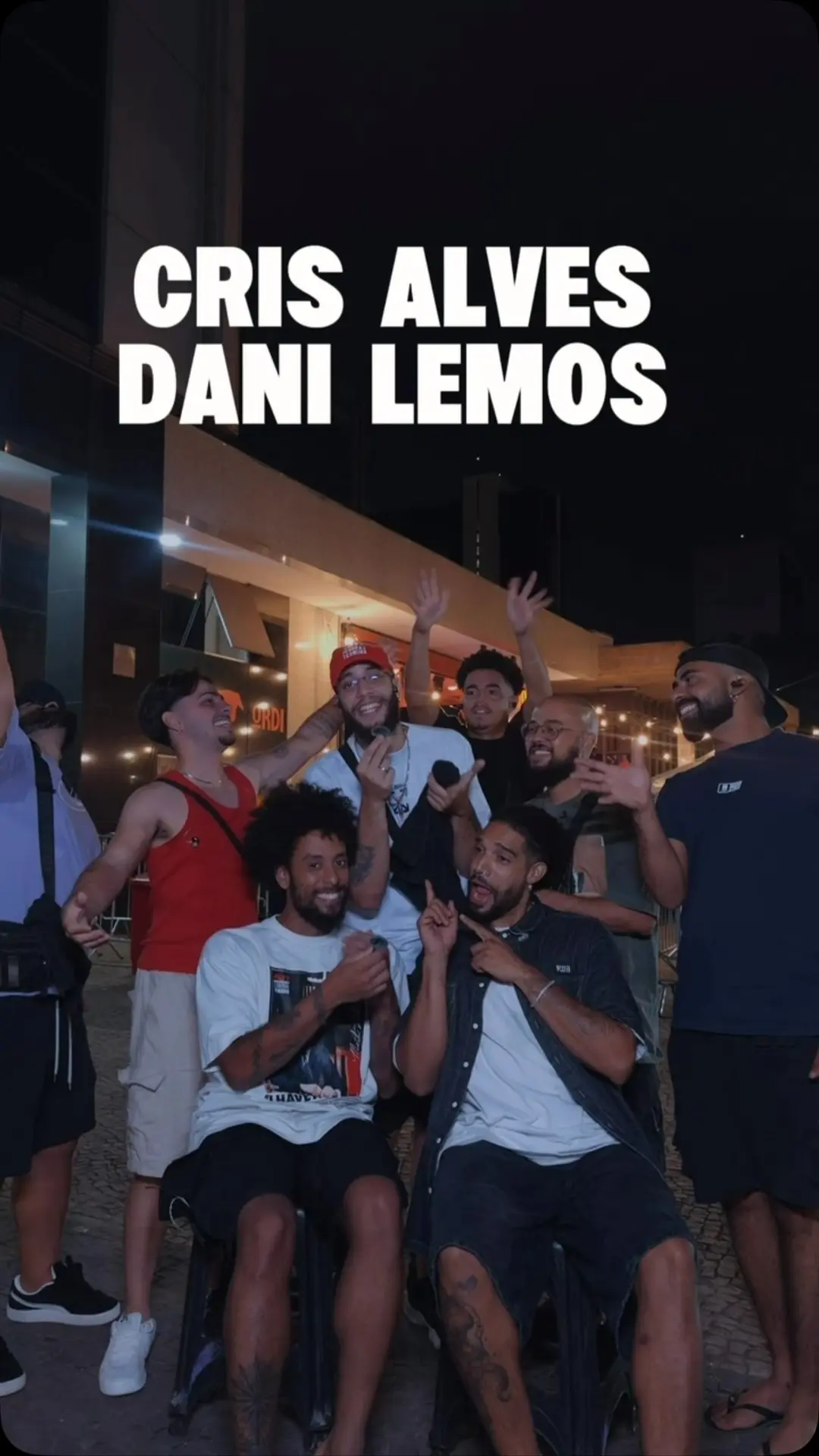 Flyer de Pé no Chão, Dani Lemos, Cris Alves e DJ Ketlen