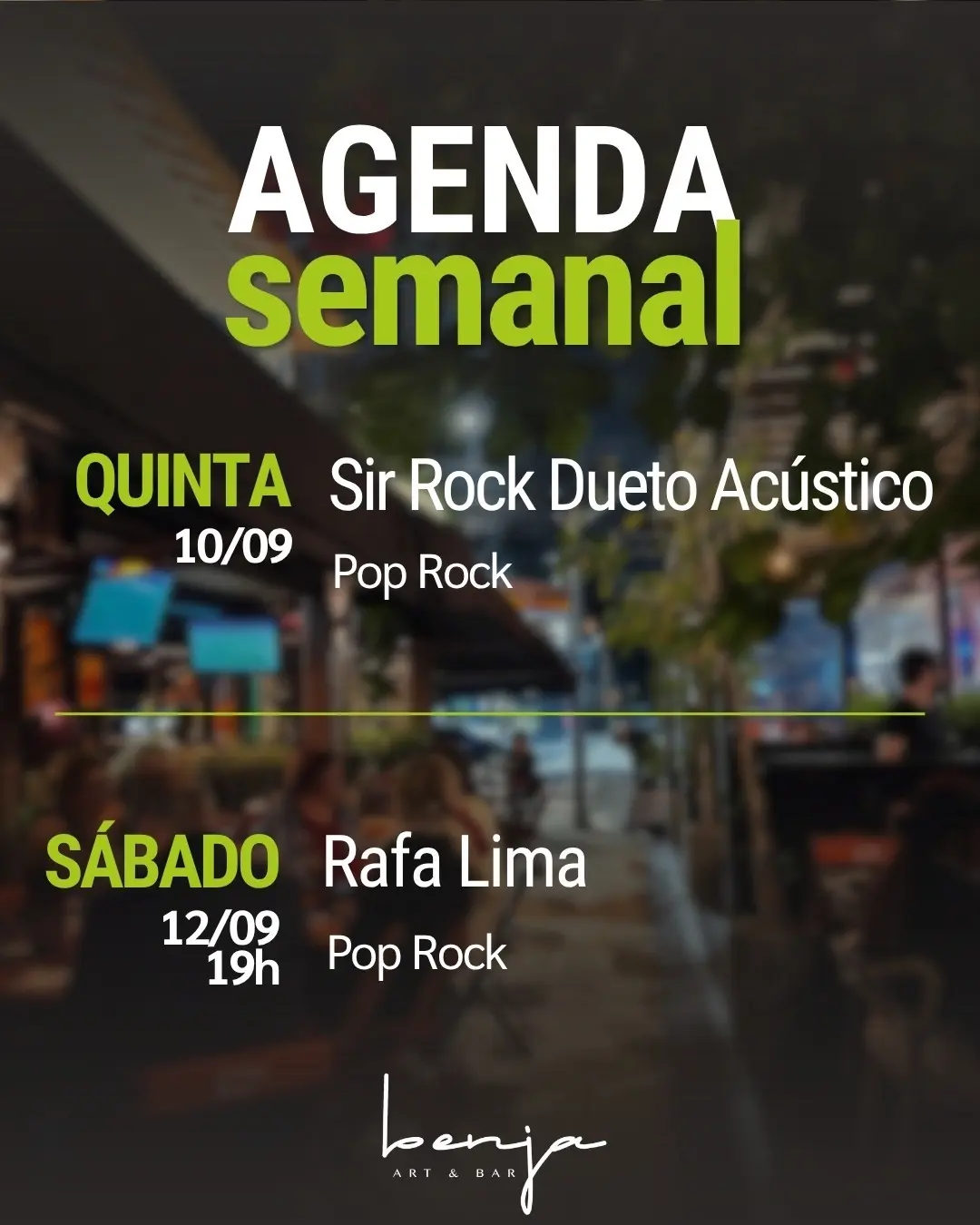 Flyer de Rafa Lima