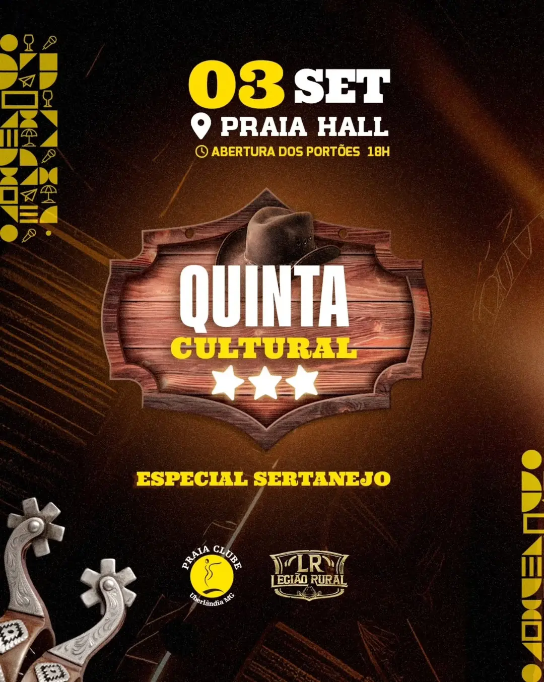 Flyer de Legião Rural e Lucas Ventania & Banda