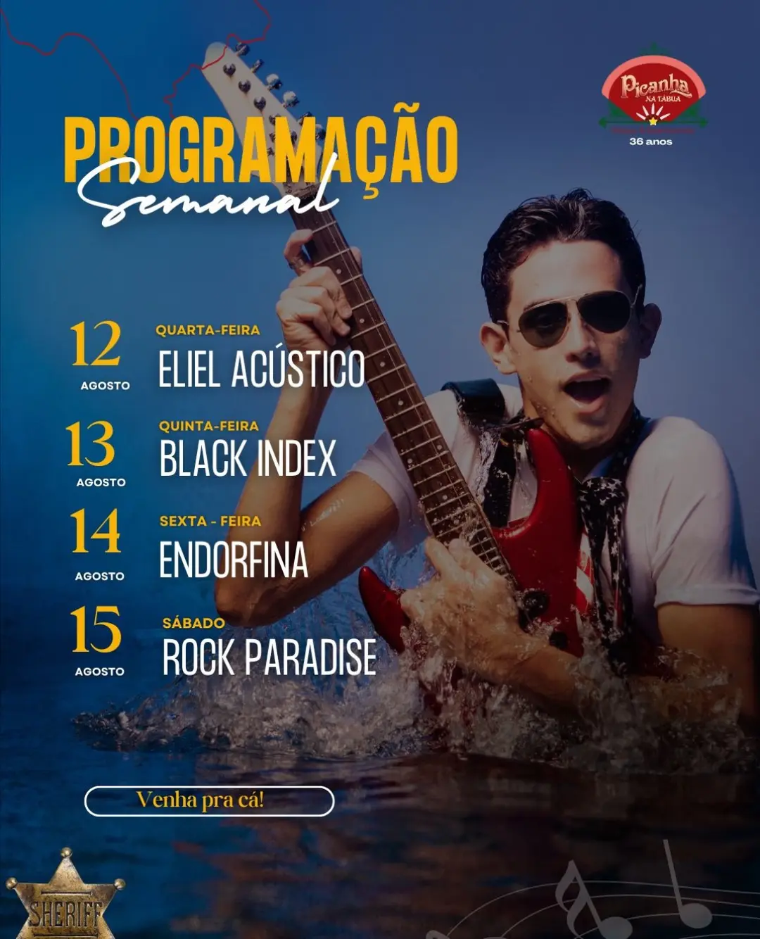 Flyer de Rodrigo e Daniel
