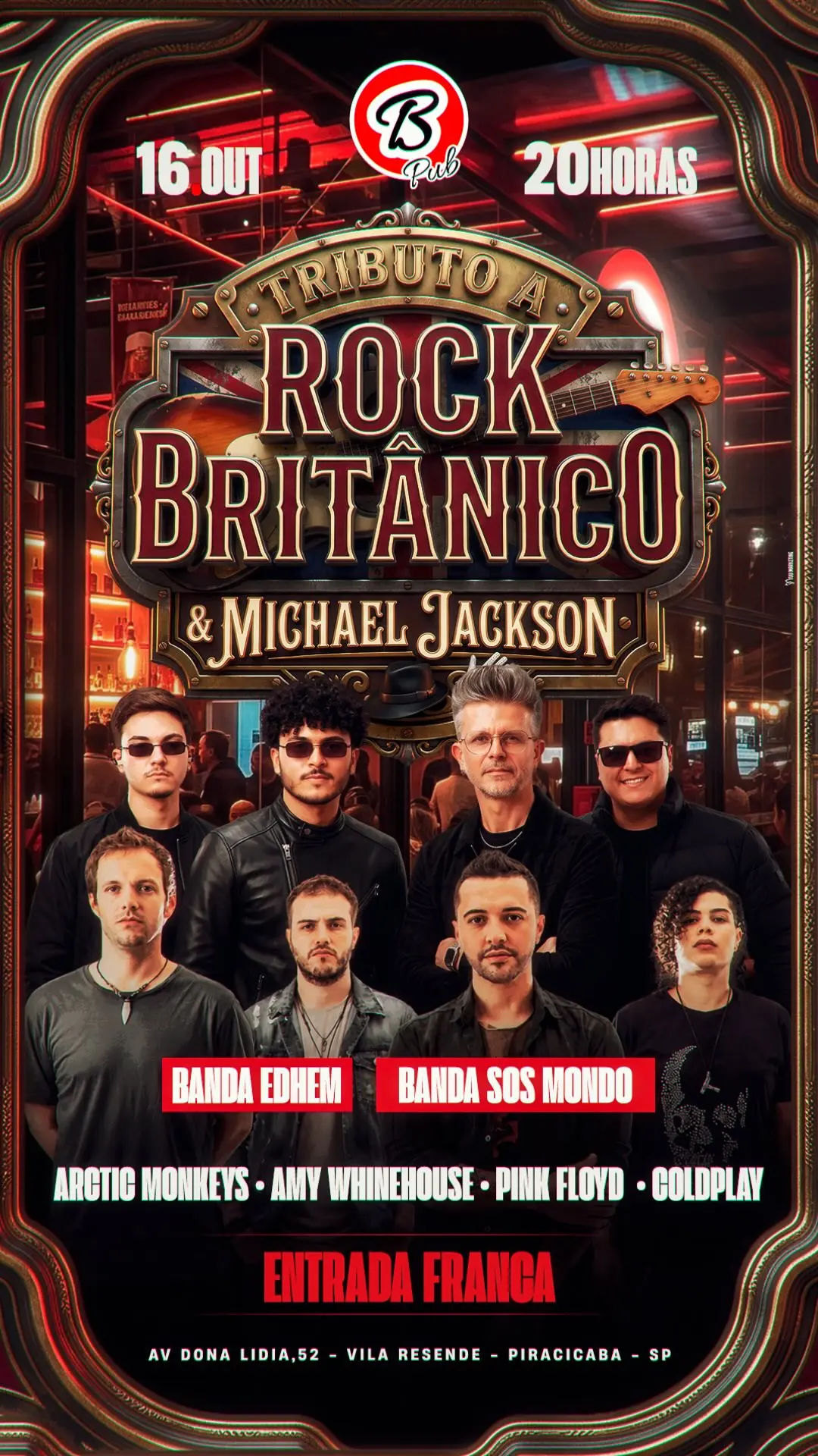 Flyer de Banda Edhem e SOS Mondo