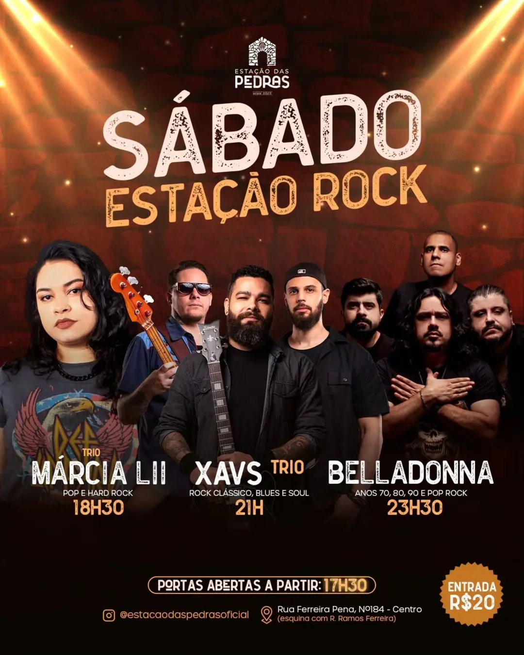 Flyer de Banda Belladona