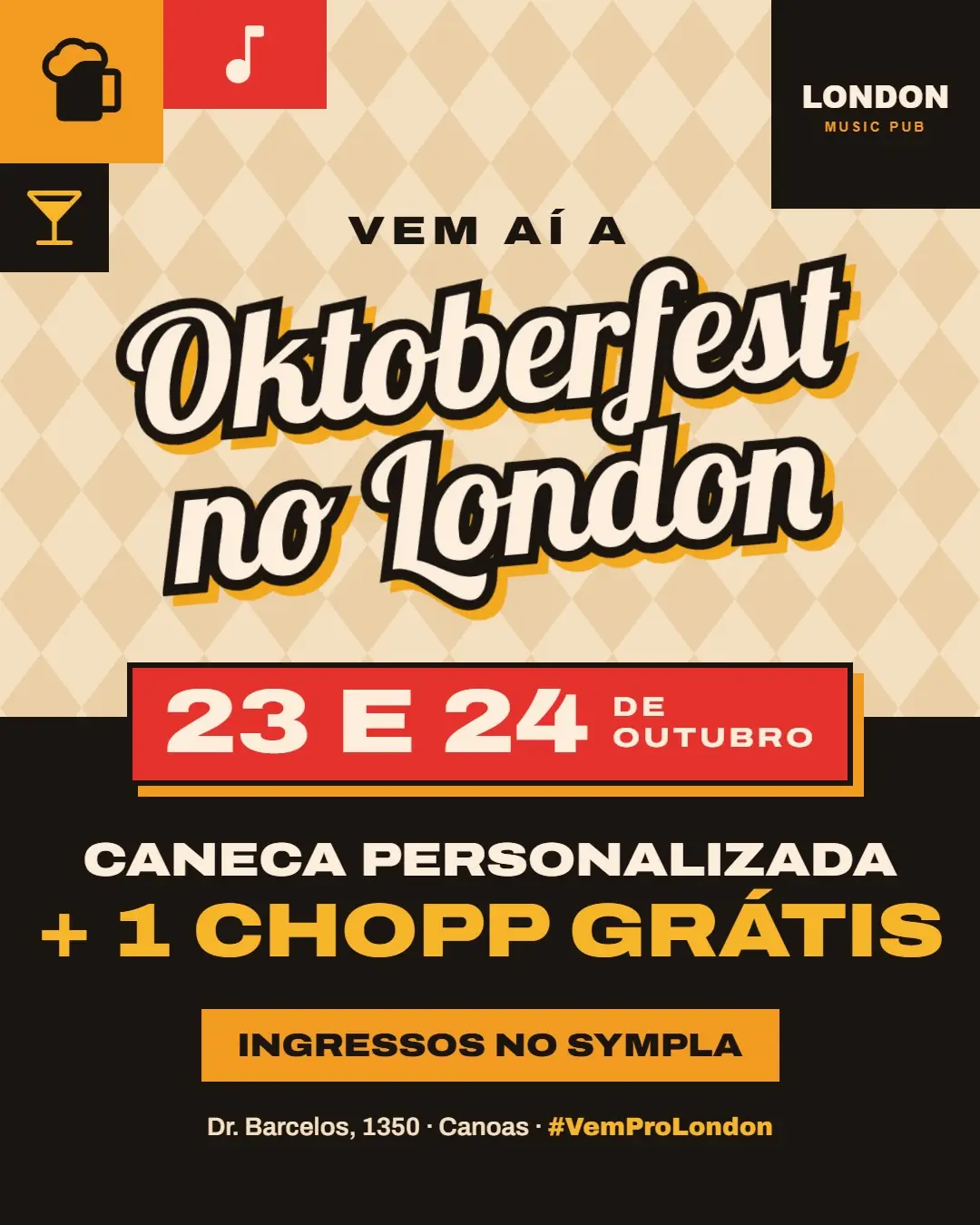 Flyer de Banda TriBah! e Trapos de Luxo