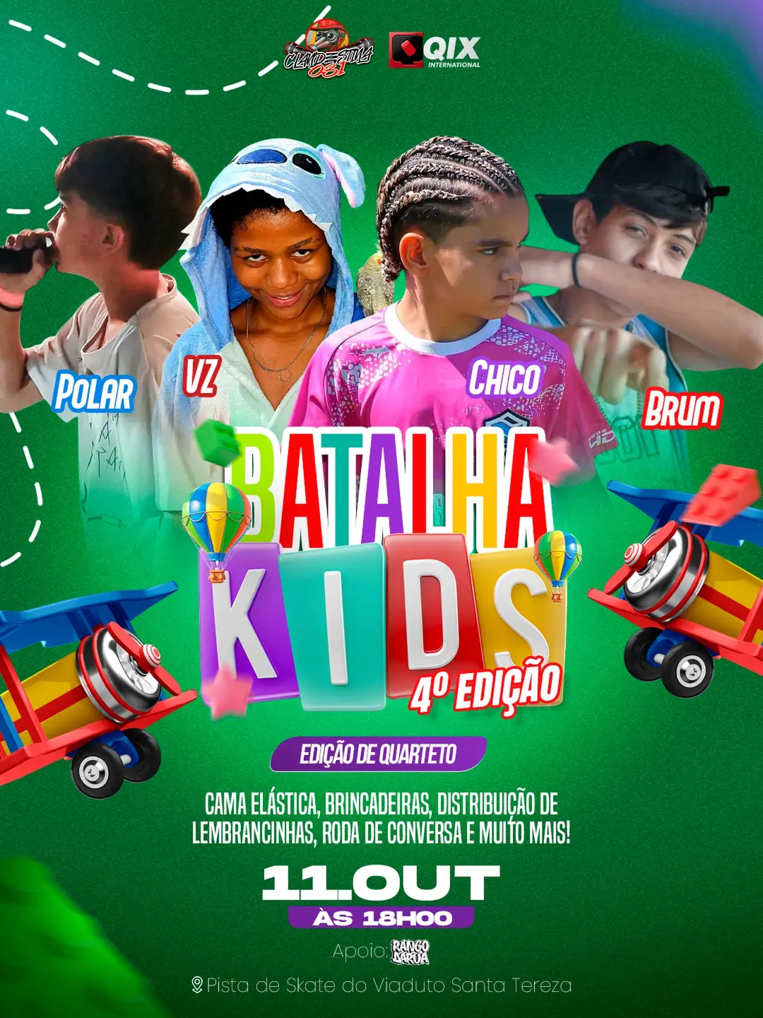 Flyer de Brum, mcpolar_original e _vinkz_vz_