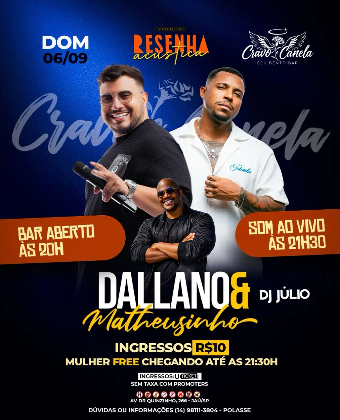 Flyer de Dallano & Matheusinho