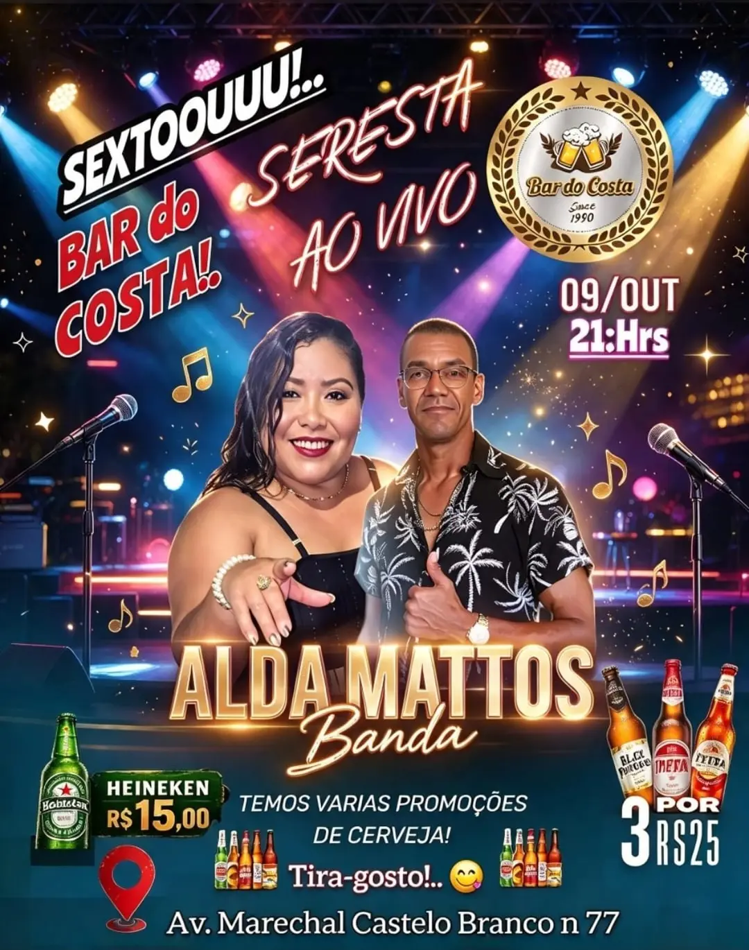 Flyer de ALDA MATTOS Banda