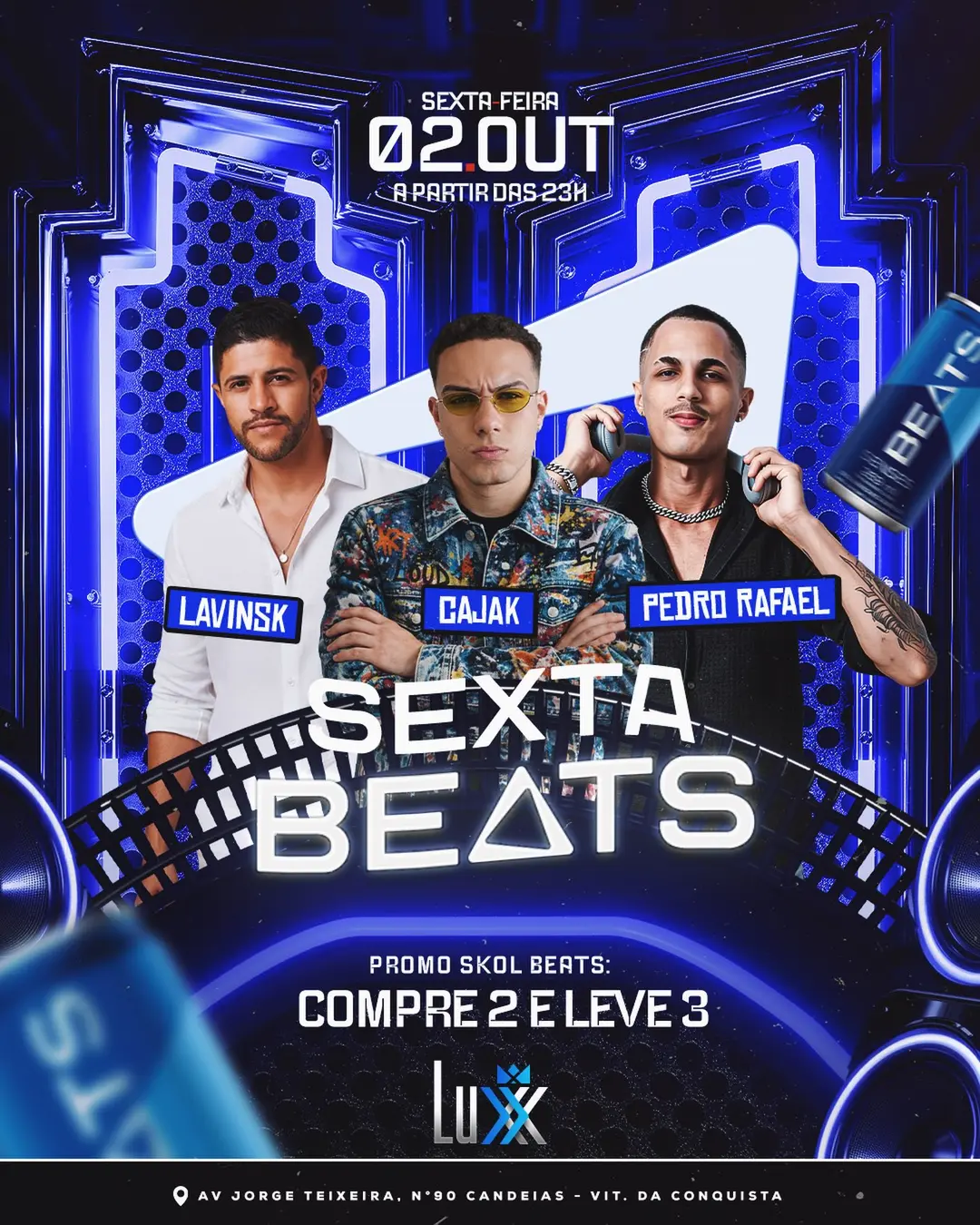 Flyer de Isaac Silva Cajaíba - Cajak e mais 2 artistas