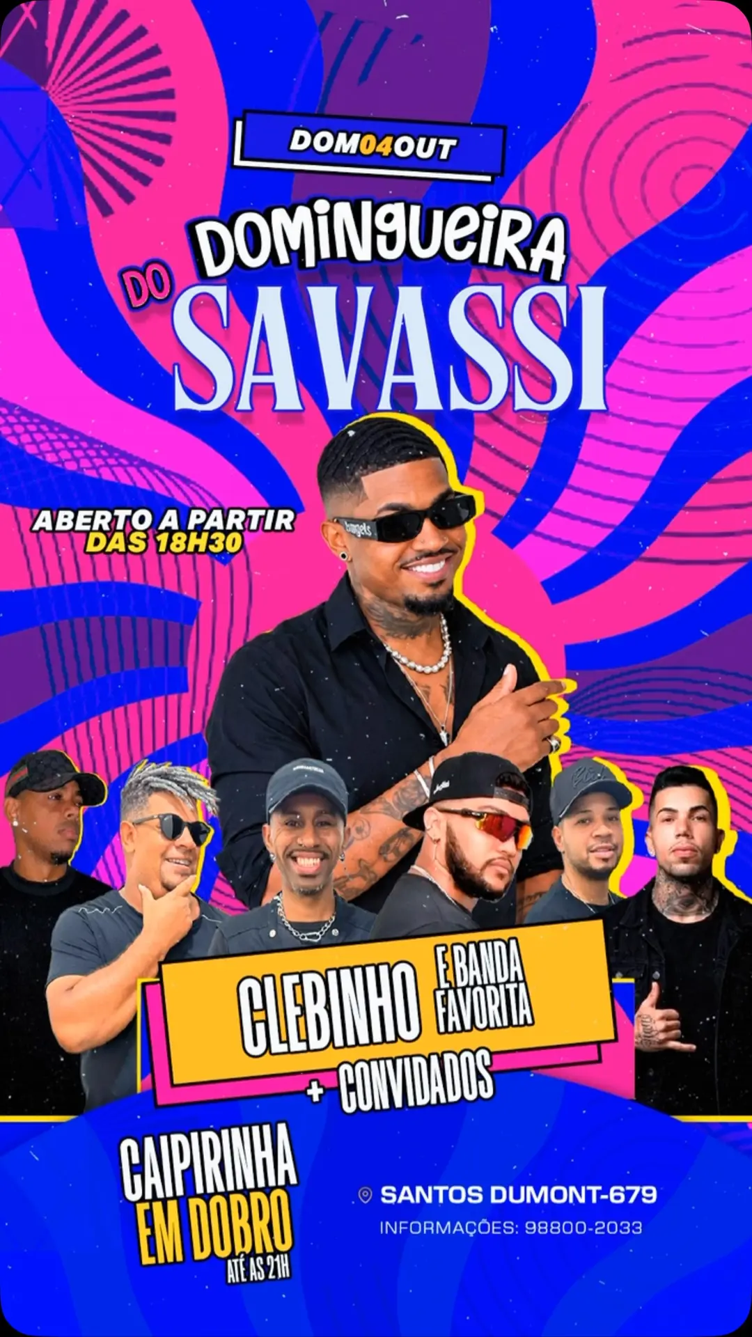 Flyer de Clebinho e Banda Favorita