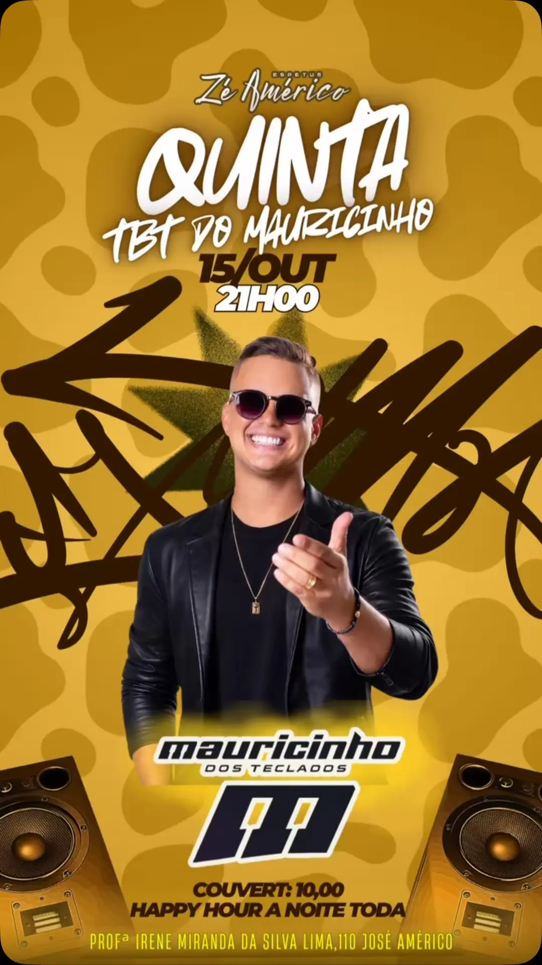Flyer de Mauricinho dos Teclados