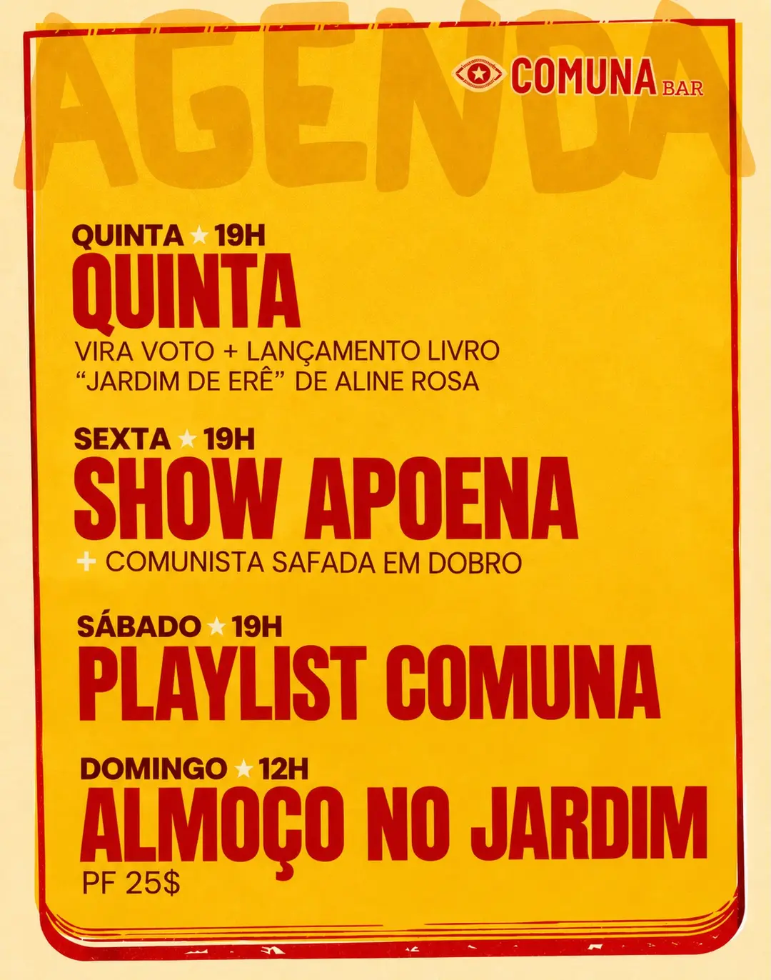 Flyer de Apoena e Edu Prata