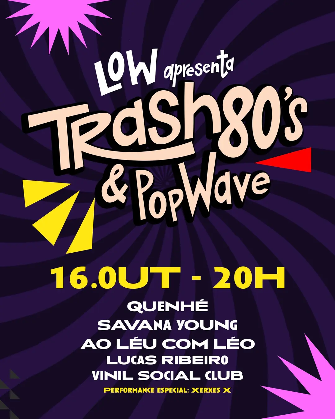 Flyer de Lucas Ribeiro, Vinil Social Club e mais 4 artistas