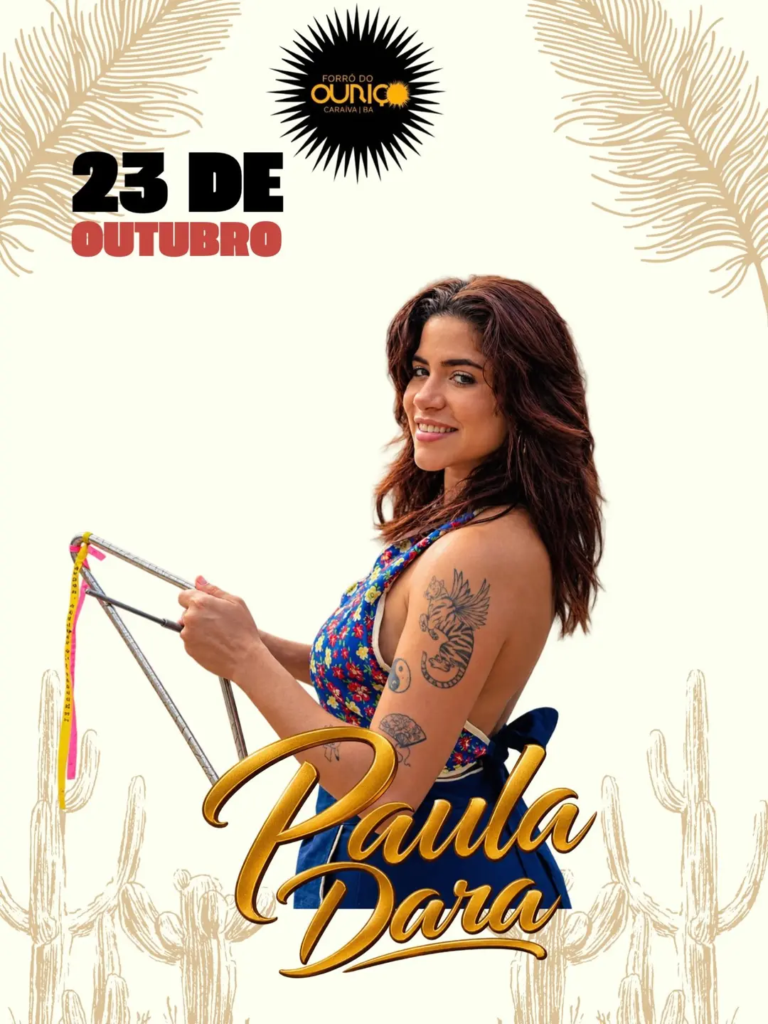 Flyer de Paula Dara