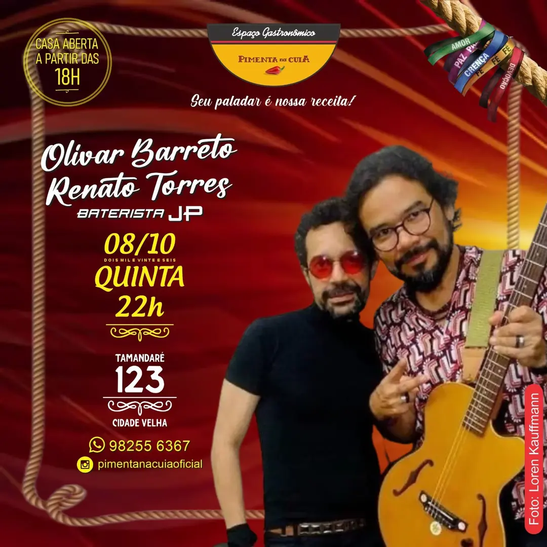 Flyer de Renato Torres e olivaroficial