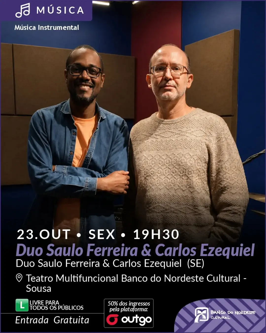 Flyer de Duo Saulo Ferreira & Carlos Ezequiel