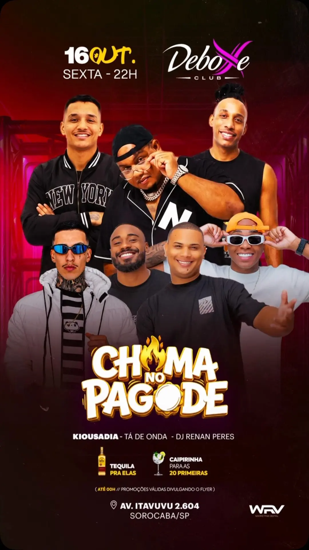 Flyer de Renan Peres DJ Oficial, Kiosadia e TÁ DE ONDA