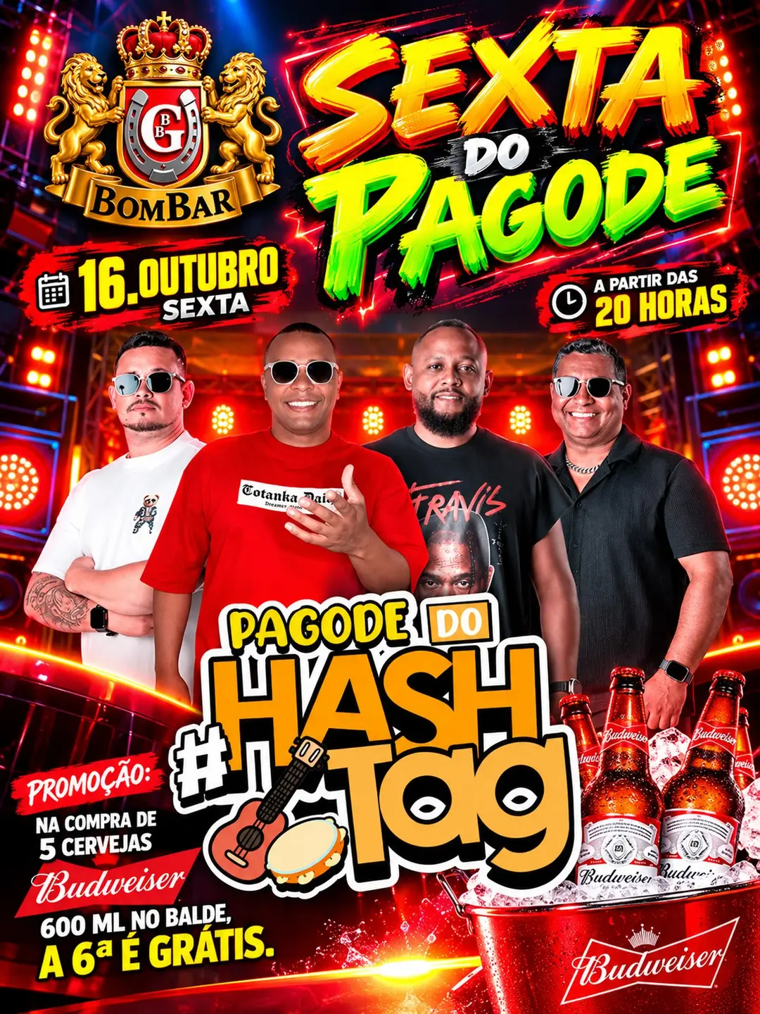 Flyer de Pagode do Hashtag