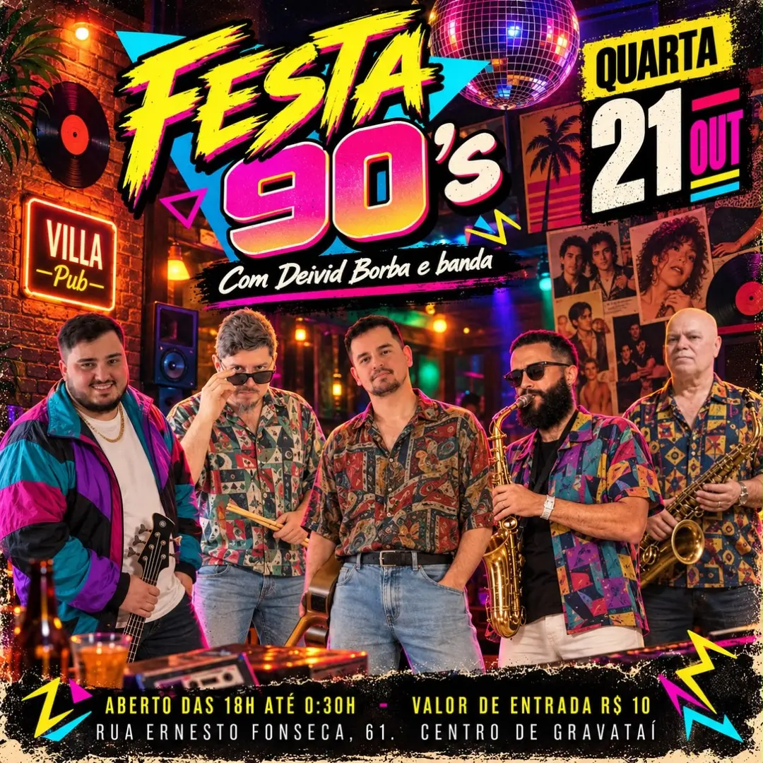 Flyer de Deivid Borba