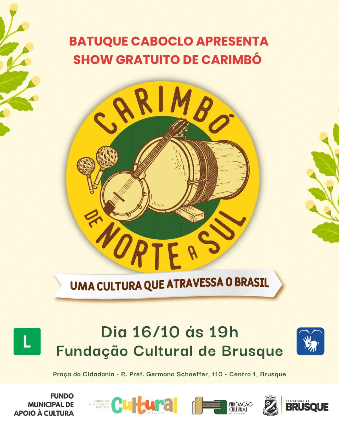 Flyer de Batuque Caboclo