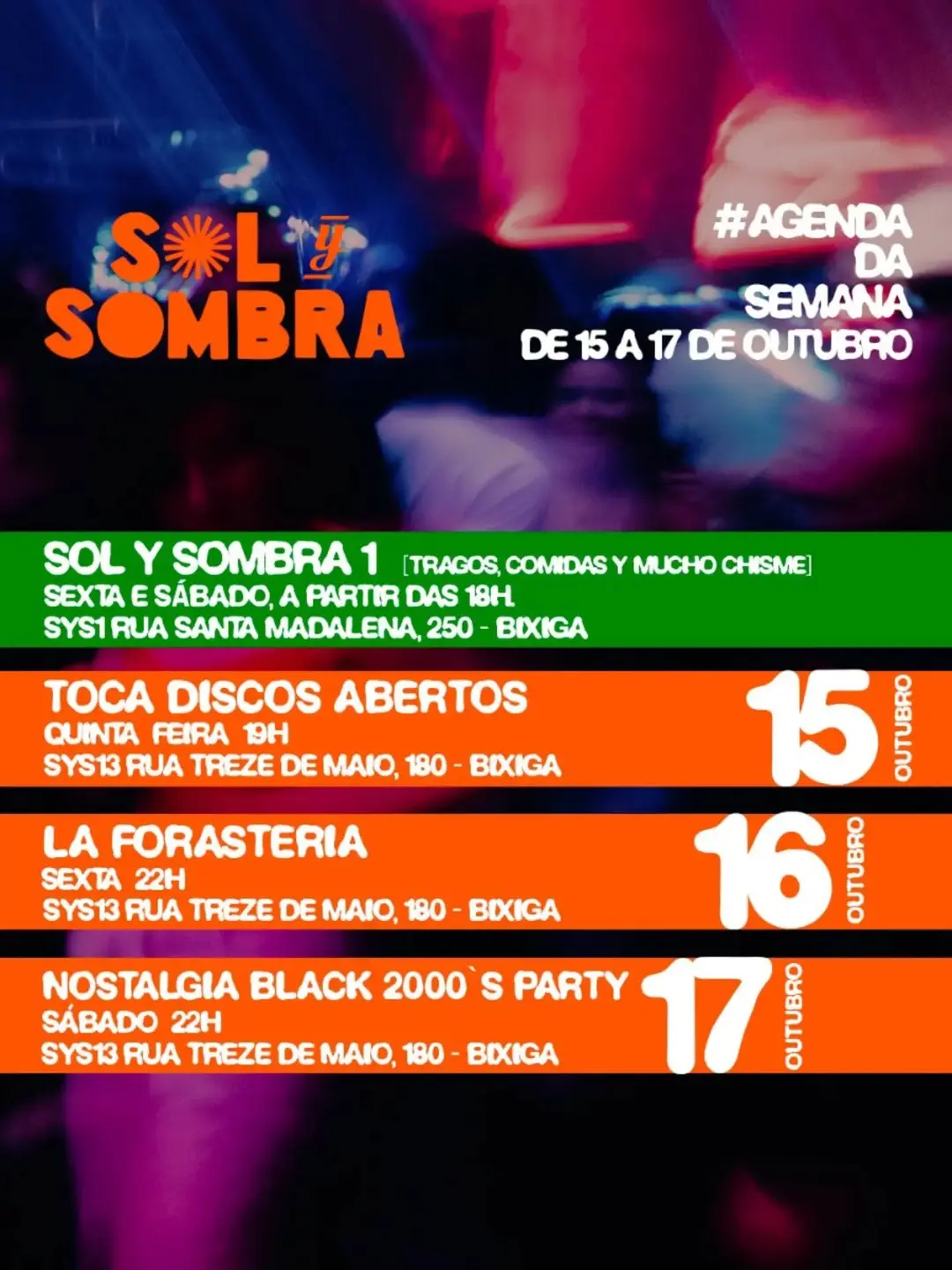 Flyer de La Forastería