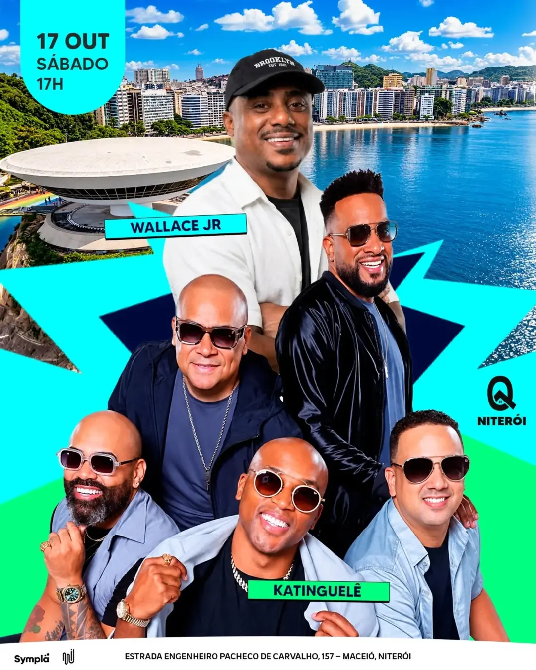 Flyer de KATINGUELÊ e Wallace Jr.