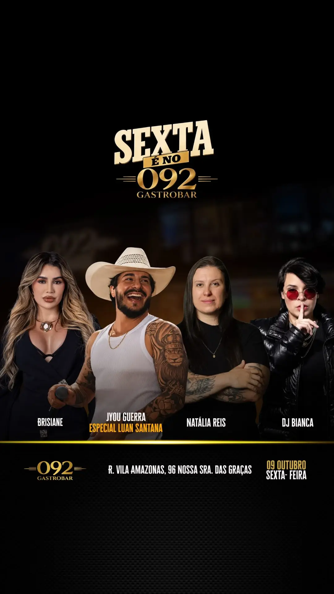 Flyer de Jyou Guerra, Natalia Reis e mais 2 artistas