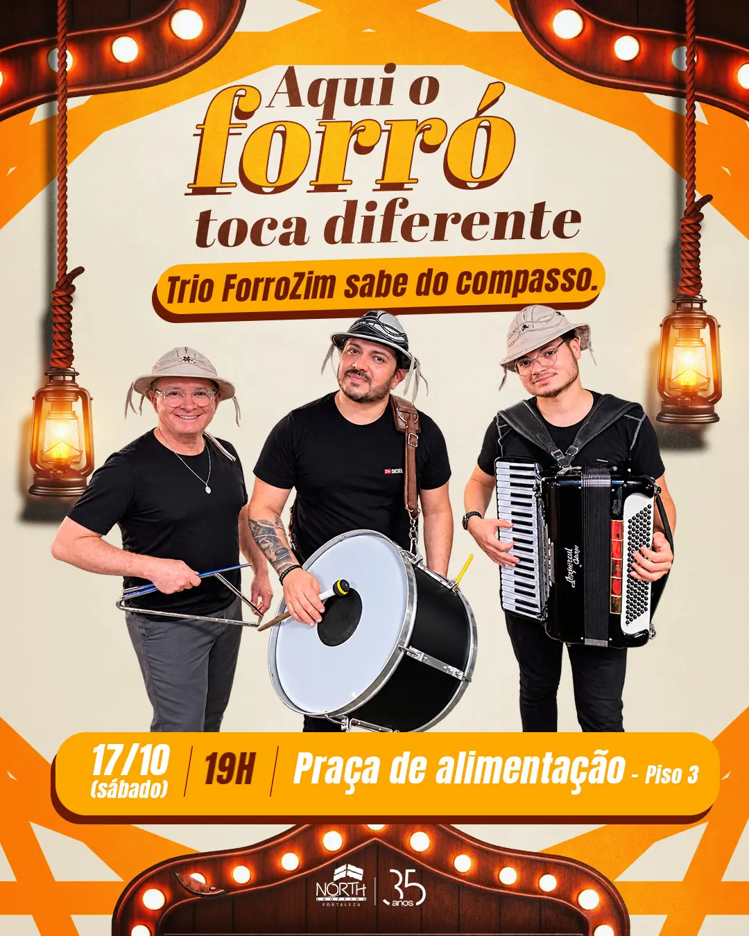 Flyer de Trio Forrozim