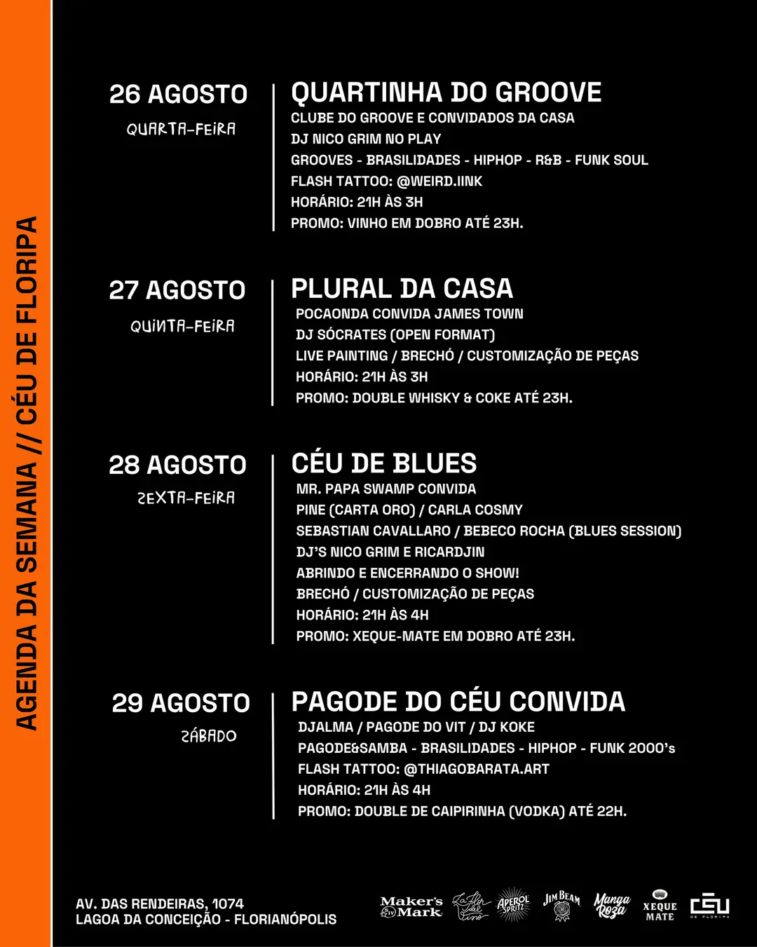 Flyer de Djalma 70, Pagode do Vit e DJ Koke