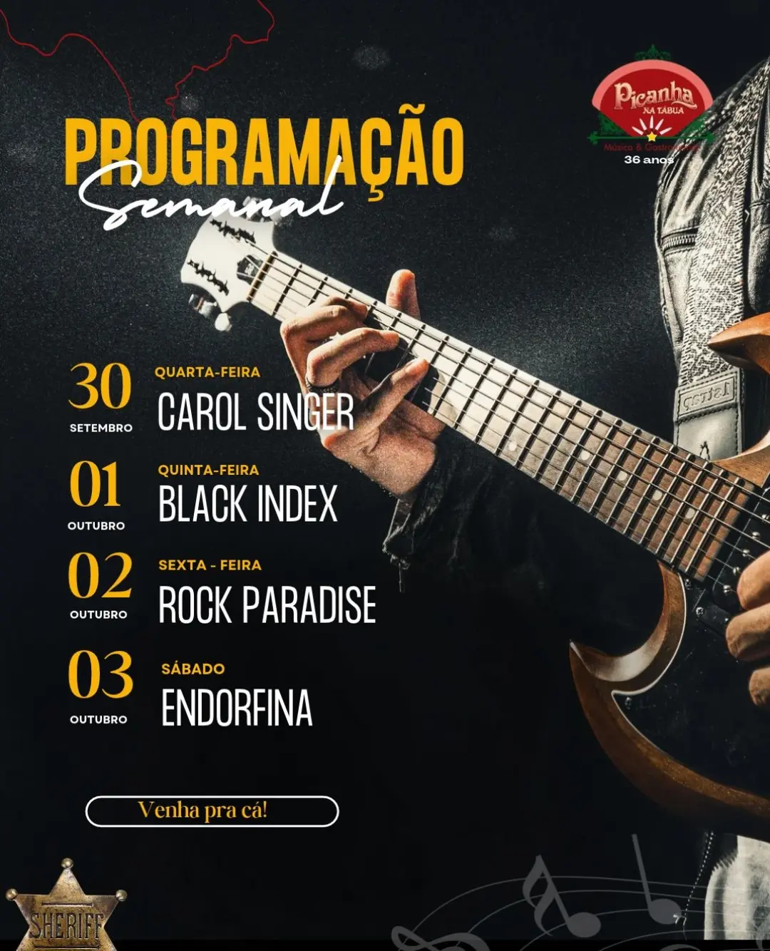 Flyer de Rodrigo e Daniel