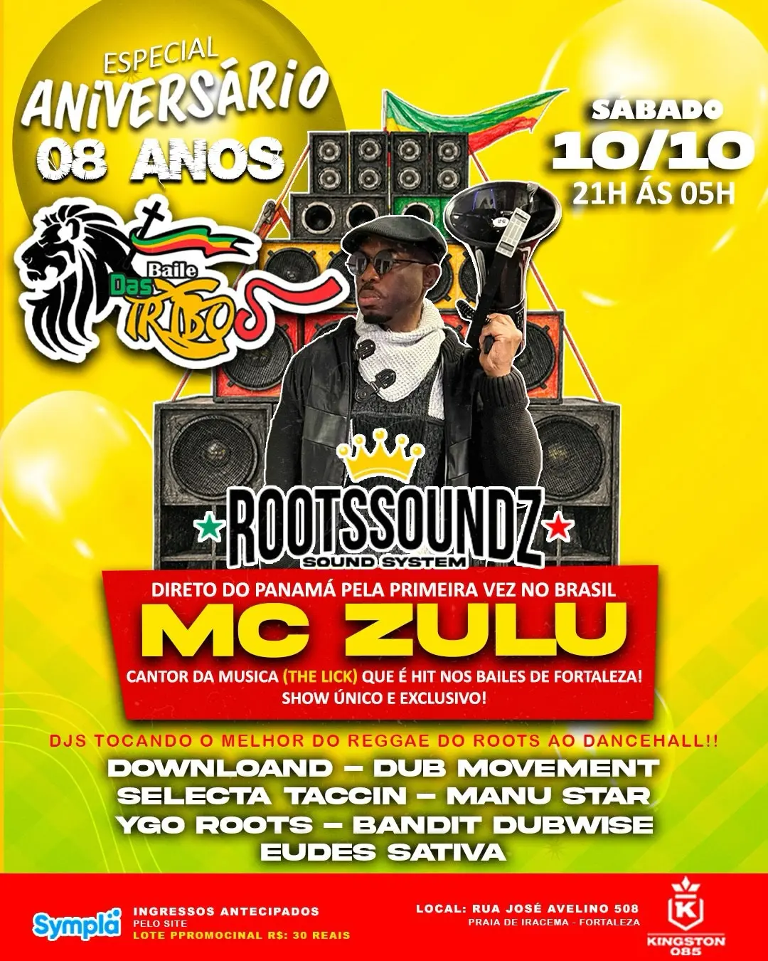 Flyer de Selecta Taccin Original e mais 2 artistas