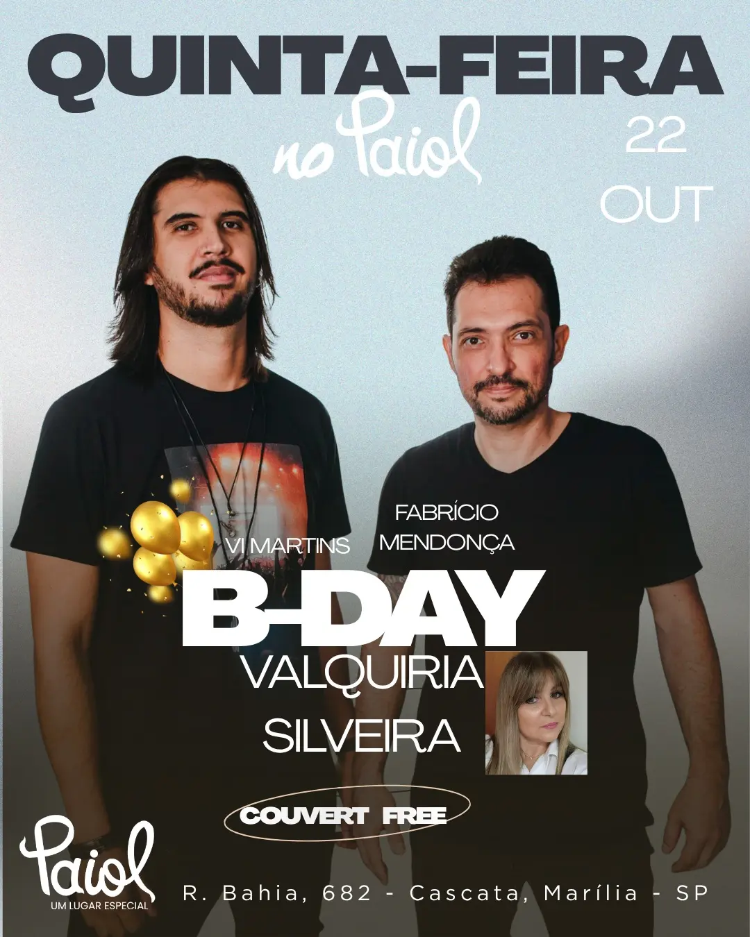 Flyer de Vi Martins & Fabrício Mendonça