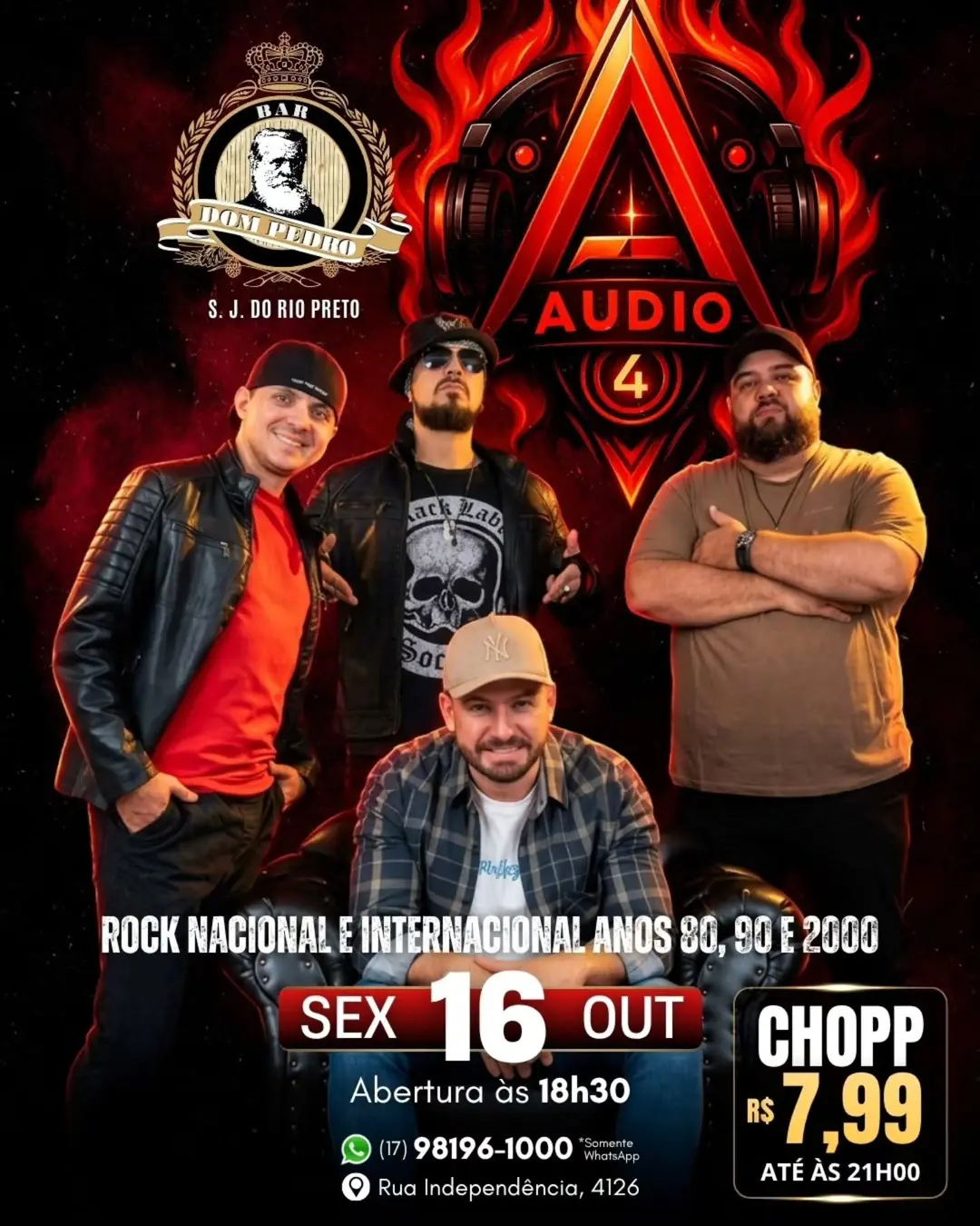 Flyer de Banda Audio A4