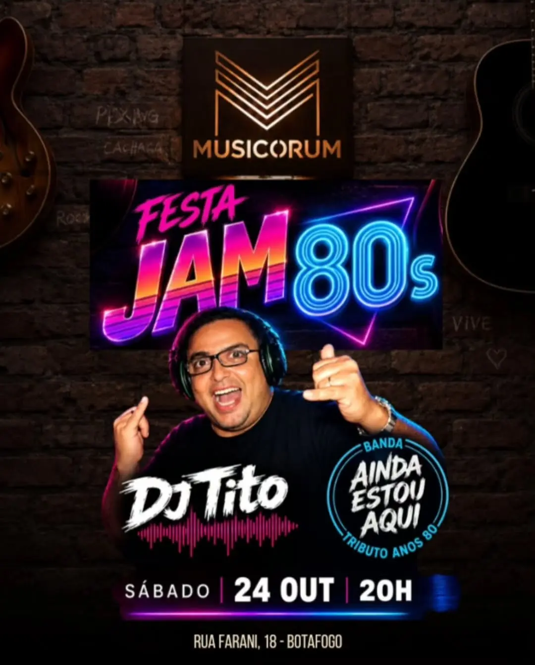 Flyer de DJ Tito e Banda Ainda Estou Aqui