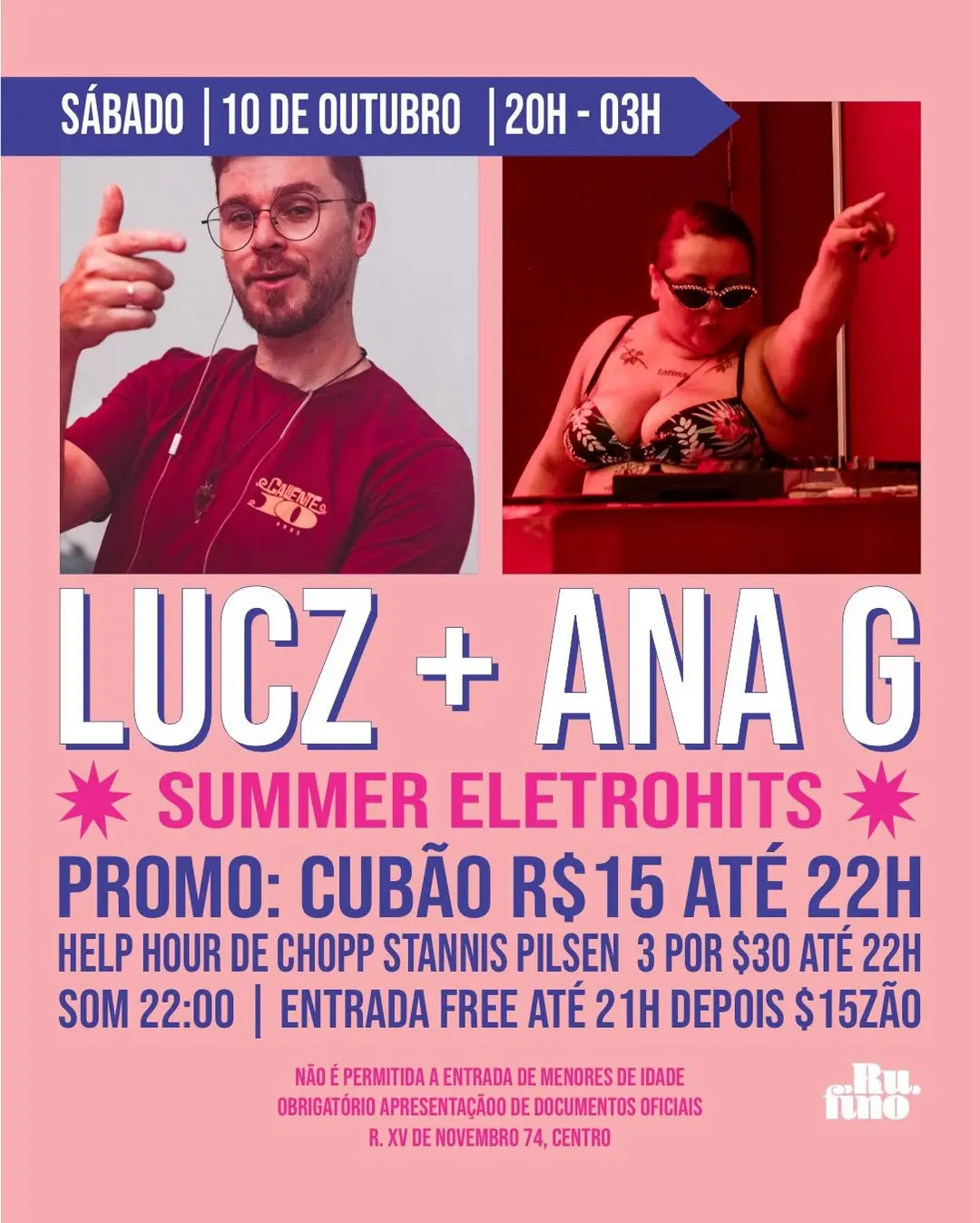 Flyer de Ana Guimarães e O Quintal