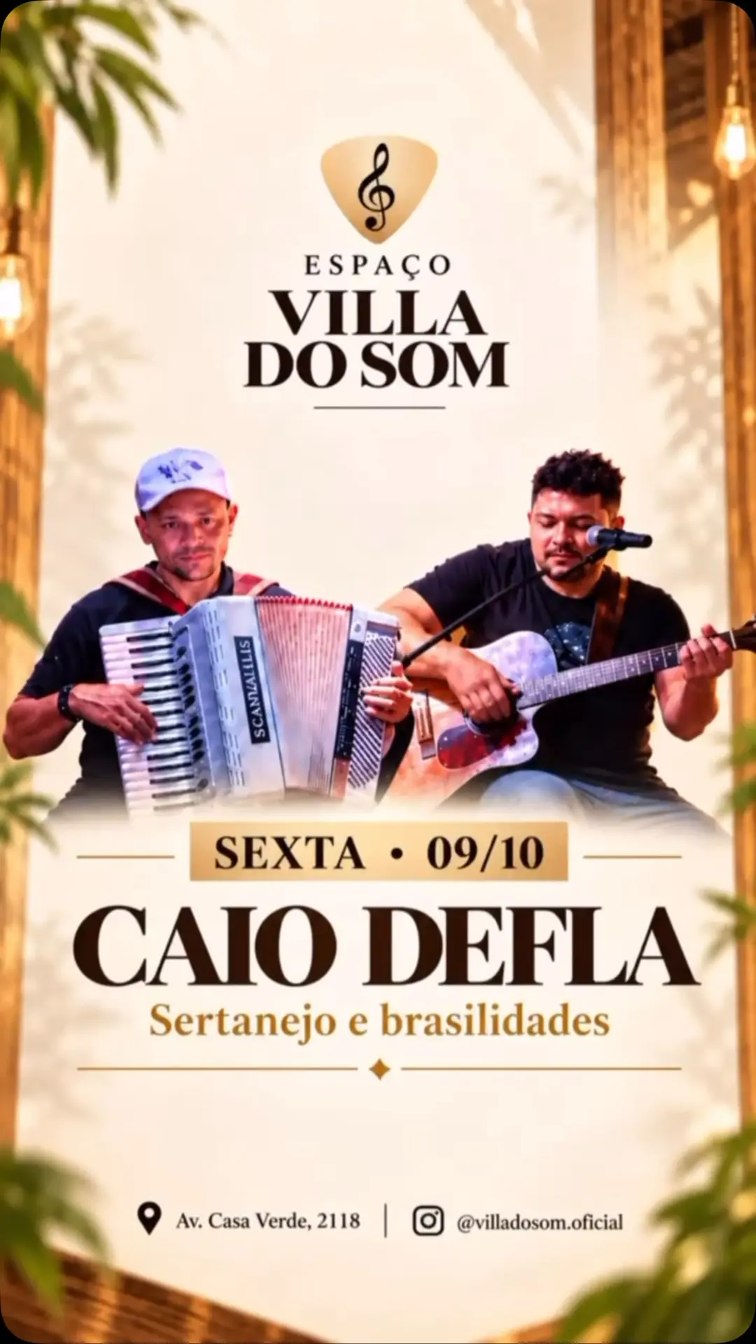 Flyer de Caio Defla