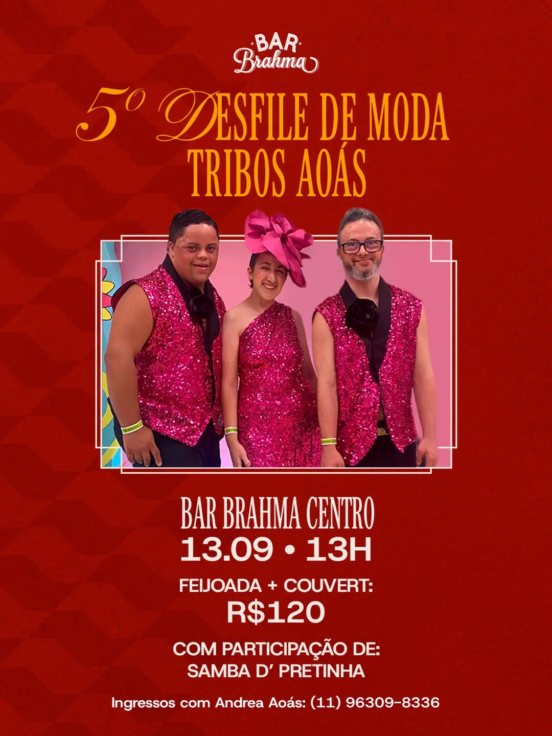 Flyer de Samba d' Pretinha